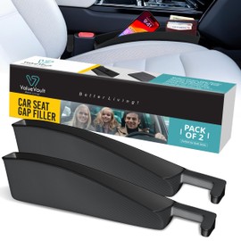 2Pcs Car Seat Gap Filler Organizer, Universal Gap Blocker for Car, SUVs & Trucks, Blocker between seats to Prevent Essential Items from Falling, Storage Organizer with Secure Fit & Seamless Design