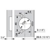 Blum Hinge for Framed cabinets (Face Frame) with 3/8 Overlay