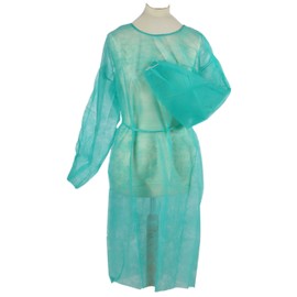 Tiga Easy Strandard Disposable Gowns Green 110 x 140 cm Pack of 50, Green