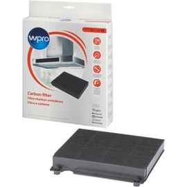 wpro CHF15/1 Filter for Cooker Hoods / Activated Carbon Filter Type 15 for Recirculation / Antibacterial / Odour Neutralising
