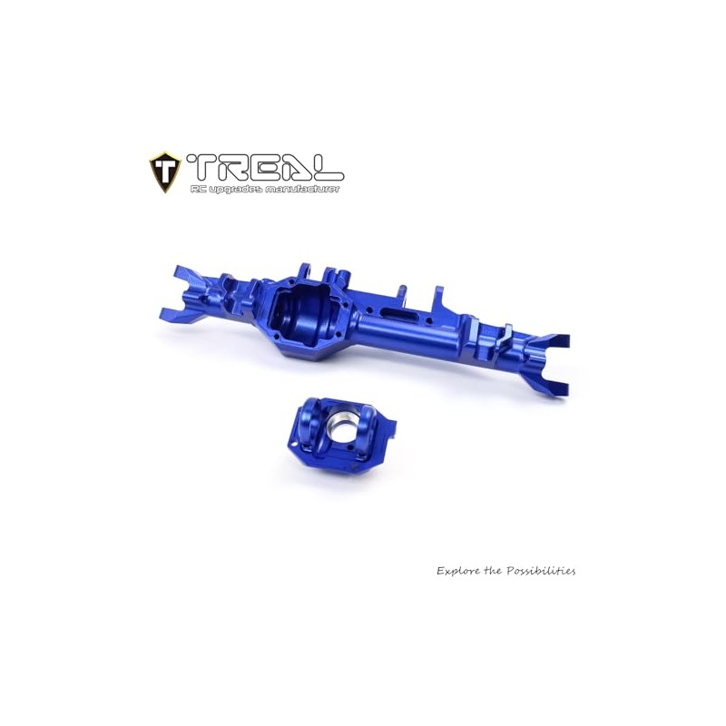 TREAL Aluminum 7075 - Carcasa de eje delantero CNC para