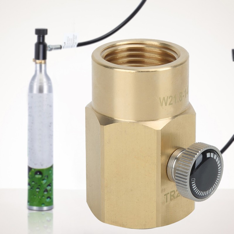Mini Brass Filling G1-2 to W21.8-14 Soda Water Valve Adapter