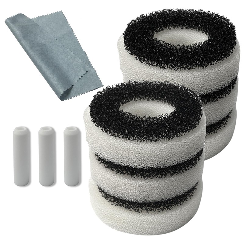 Aolleteau Compatible Foam and Carbon Rings Replacement for Biorb Filter