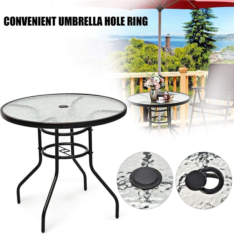 Patio Table Umbrella Hole Ring Plug Cap Set, Yard Parasol