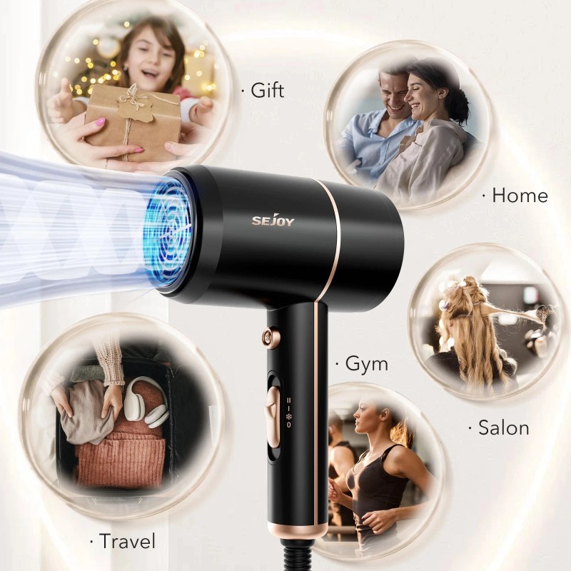 SEJOY 1800W Professional Salon Hair Dryer – Ionic Blow Dryer