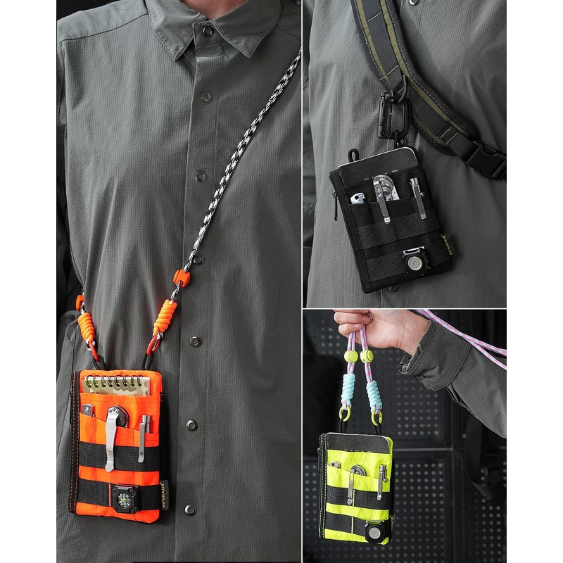 VIPERADE VE16R EDC Pocket Pouch with Strap, 5 EDC Pocket