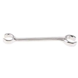 SENRISE Flare Nut Wrench, Brake Pipe Spanner, Offset Fuel Pipe Double Open End Wrench, Chrome Vanadium Steel, Silver, 8mm x10mm