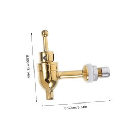 KONTONTY Replacement Copper Beverage Dispenser Easy Install Spigot for Water Dispenser Durable Drink Dispenser Tap Fits Opening Versatile Use Home Office