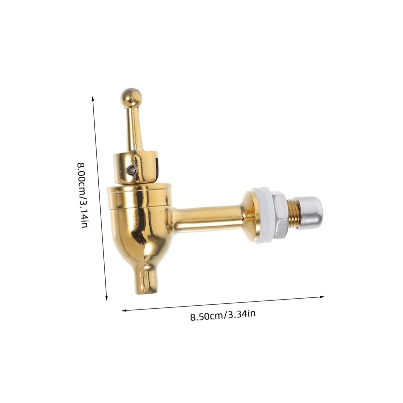 KONTONTY Replacement Copper Beverage Dispenser Easy Install Spigot for Water