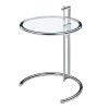 Unbranded Silver Eileen gray-STYLE Round Side Table End table Glass