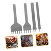 jojofuny 4pcs Leather Punching Tool Set Multi Function Craft Punches
