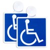 Pocket International Symbol Wheelchair Mark Stickers, Suction Cup Type, Set