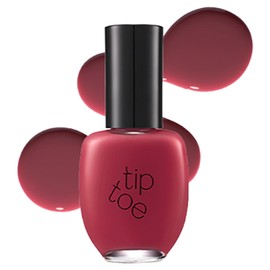 Tip Toe Andante Nail Polish, 202 Plum Syrup, 10ml, 1 Piece / 팁토우 안단테 네일 폴리쉬, 202 플럼 시럽, 10ml, 1개
