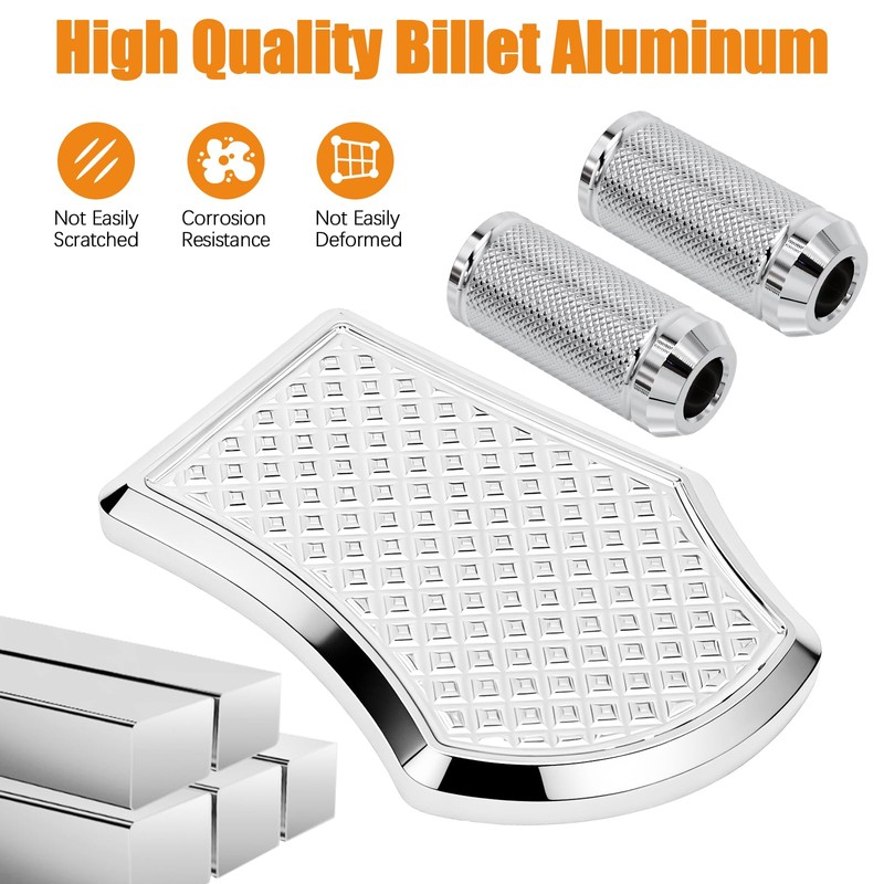 Brake Pedal Foot Pegs Pad Cover with 2PCS Shifter Pegs