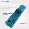 QUMOX Wii Remote Controller and Nunchuck Cyan Compatible for Wii/Wii