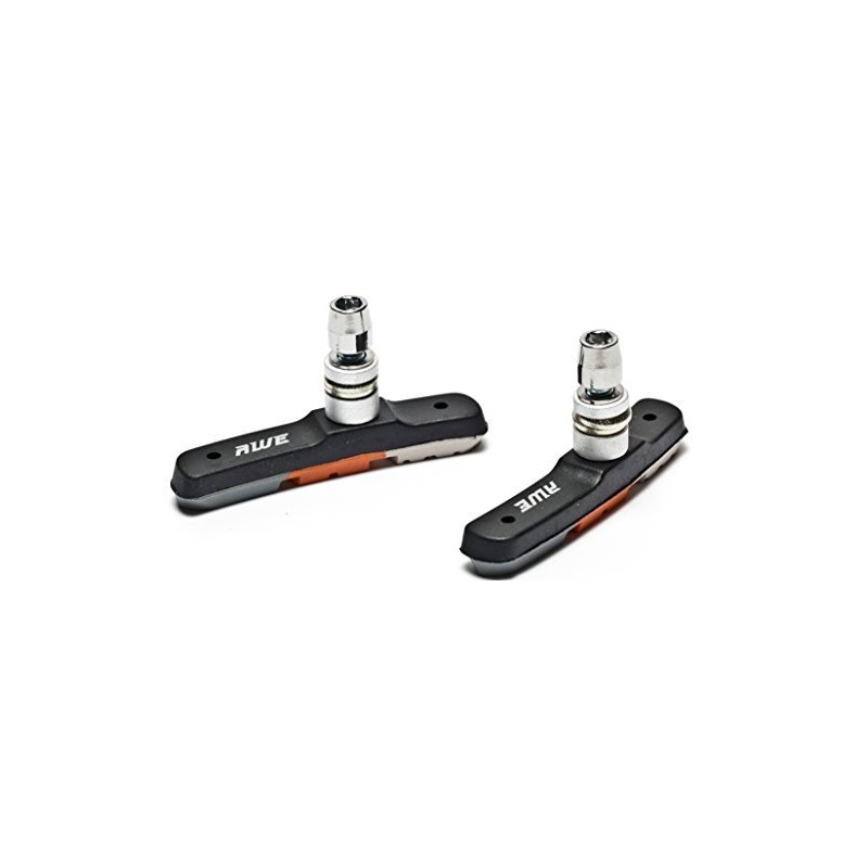 AWE X 2 Pairs Triple Contour V Brake Pads Grey/Orange/White