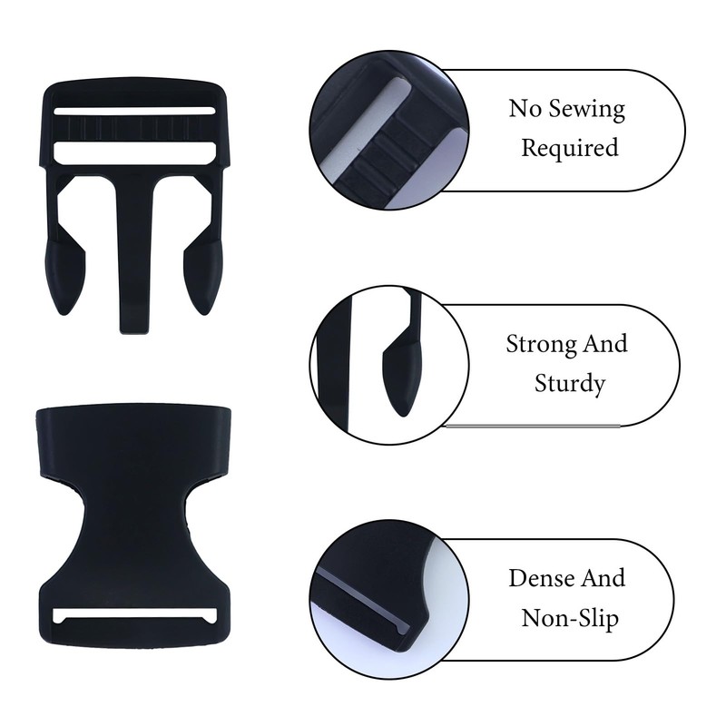 JRSHIRLEYLTD Pack of 11 Buckles for 25 mm Wide Webbings,