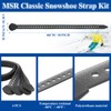 Vincreem 4 Pack 18" Classic Snowshoe Strap Kit Black Multipurpose