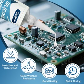 Insulating Paint, Transparent Insulating Paint, Electronics Insulating Paint, Water Stains, Electric Potting Compound, Waterproof and Quick Drying for Circuit Boards, Control Boards etc