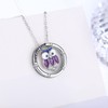 ZIPPICE Owl Necklace 925 Sterling Silver Owl Pendant Necklace Jewellery