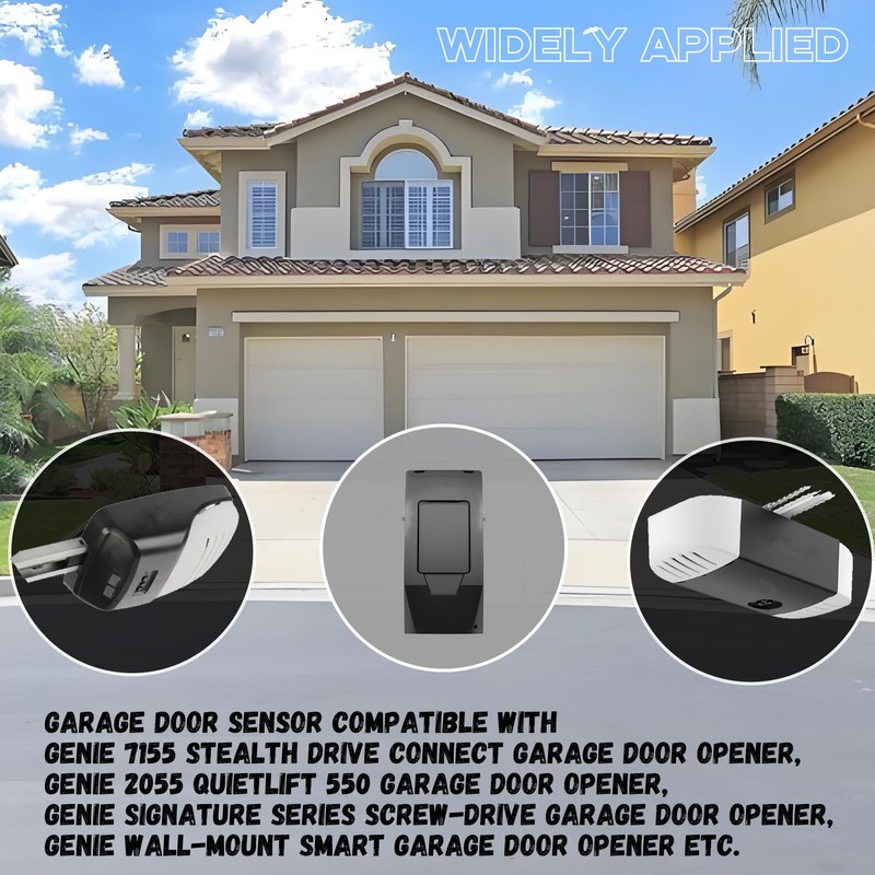 Garage Door Sensors Bracket, Replacement for Genie/Overhead Garage Door sensors,