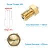 sourcing map 3D Nozzles Kit, 10pcs 3D Printer Brass Nozzles