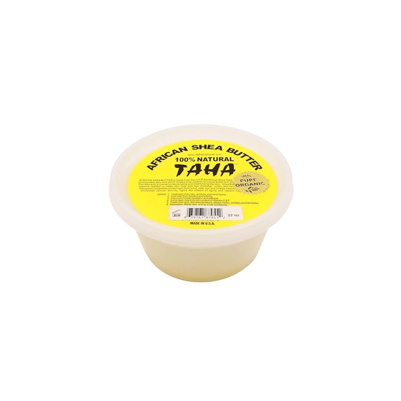 Taha Solid Ivory Shea Butter, Ivory Variety, 12 Oz (Pack