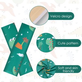 Pack of 2 Car Seat Belt Pads, Children's Seat Belt Protector with Dinosaur Motif, Breathable and Skin-Friendly, Cute Dinosaur Seat Belt Pads, Child Seat, Wear-resistant and Durable for Car Seat Belt