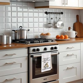 EVER-GOING TUNE Humorous Kangaroo Waffle Tea Kitchen Towels/Hand Towels for Bathroom,“I Could Go for Wine & a Million Dollars” Funny Gift,Decorative Hand Towels, Women Kitchen Decor 16 x 24 Inch