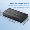 EJAY 4-Port Magnetic USB 3.0 Hub, 5Gbps High-Speed Data Transfer,