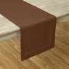 Solino Home Linen Brown Table Runner 48 Inch - 100%