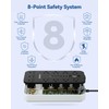 10FT Extension Cord with USB Ports- Power Strip with USB,