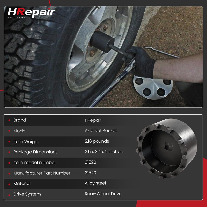 HRepair Axle Nut Socket fits for Dodge Ram 3500 4500