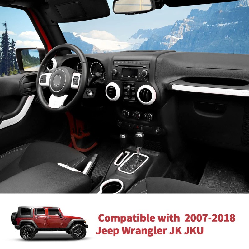 SQQP 18PCS Full Set Interior Trim Kit for Jeep Wrangler
