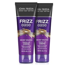 John Frieda Frizz Ease Secret Weapon - Crema de retoque de armas, crema suavizante para Flyaways, sin encrespamiento y puntas abiertas, infundida con 
