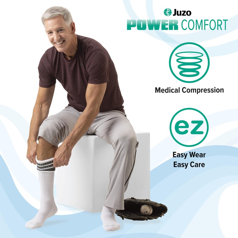 Juzo Power Comfort Knee High Compression Sock, 15-20 mmHg –