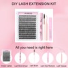 Lash Clusters Kit Cluster Lashes LAUBESS DIY Lash Extension Kit
