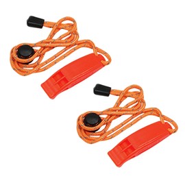 Zcbzbn Whistle Set (2 Pieces) - Whistle Loud Emergency & Dog Whistle, Signal Whistle with Lanyard, Suitable for Hiking, Camping, Boating