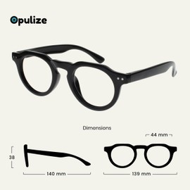 OPULIZE RIO Blue Light Blocking Reading Glasses - 4-Pack - Flat Top Frame - Black, Blue Tortoiseshell, Green, Grey - Mens Womens - BBBB53-1367 - +1.00