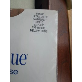 Park avenue Pantyhose ultra sheer sandalfoot 5'4"-5'8",135-