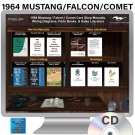 1964 Mustang Falcon Comet Shop Manuals, Wiring Diagrams & Parts Books Kit