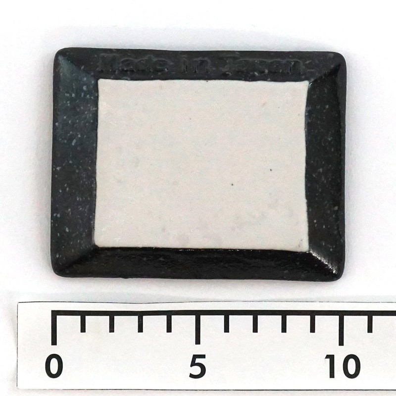 Miniru Pottery 009-729570 Lightweight Shogi Small Plate, Oil Droplets Tengoku,