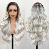 Pre Layered Body Wave Synthetic lace front wig 13×6 HD