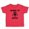 Toddler T-Shirt Confidence Born to Rock with Guitar Cotton Star
