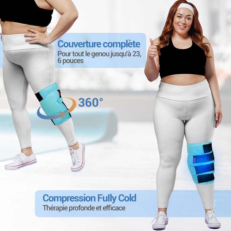 Comfytemp Reusable Ice Packs for Knee Therapy with Cold and