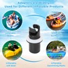 LQTSLFM Dinghy Valve Adapter, Black Adapter Dinghy Valve, Kayak Pump