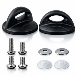 2 Pack Pot Lid Replacement Knob,Universal Bakelite Handle Compatible with Rival Crockpot, Slow Cooker, Dutch Oven & Pan Lids - Cool Touch Grip with Long & Short Screws for Glass or Metal Covers