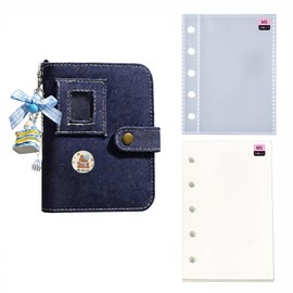 REYLNXR Sticker Notebook, 70 Inner Pages, Sticker Notebook, Girls, Binder, Pocket Notebook, DIY, Loose-Page, Cute, Multi-Functional Storage, Badges, Photos, Cards, Sticker Organization, Kids