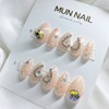 Heart Starlight Nail Tips - Long Point / 하트별빛 네일팁