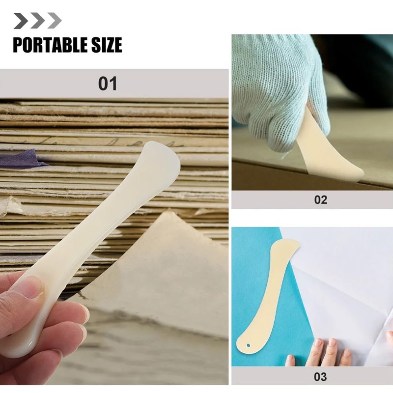 EORPAVU 5 Pcs Bone Origami Plastic Craft Tool for Paper